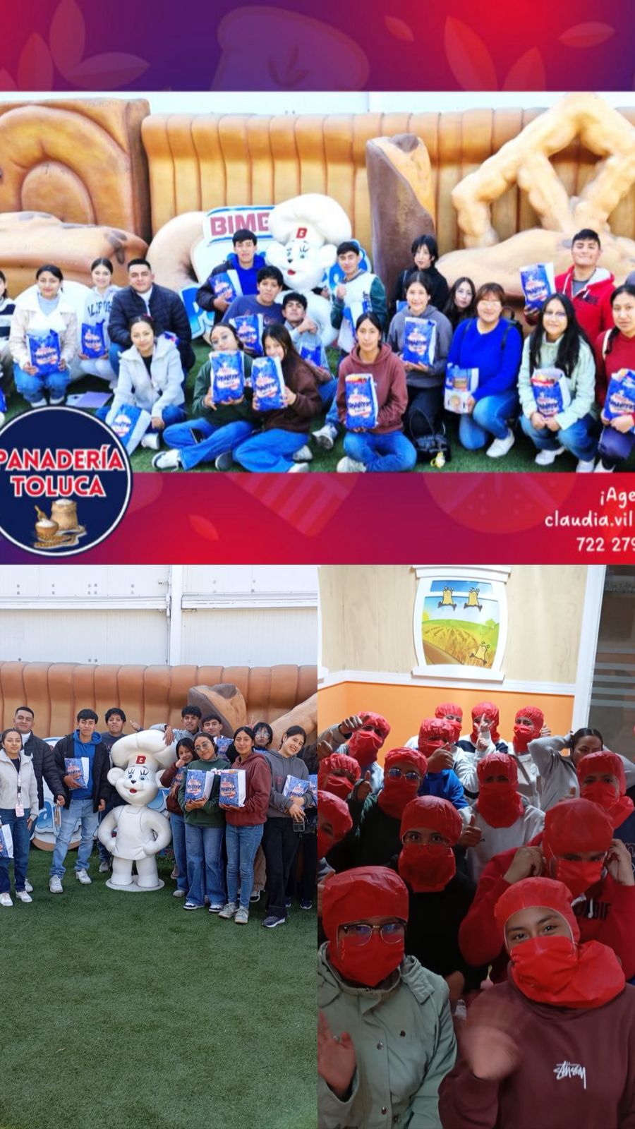 Visita de los alumnos de Logística 6º AMG a la empresa BIMBO Toluca🏭📦, realizada el martes 24 de febrero.