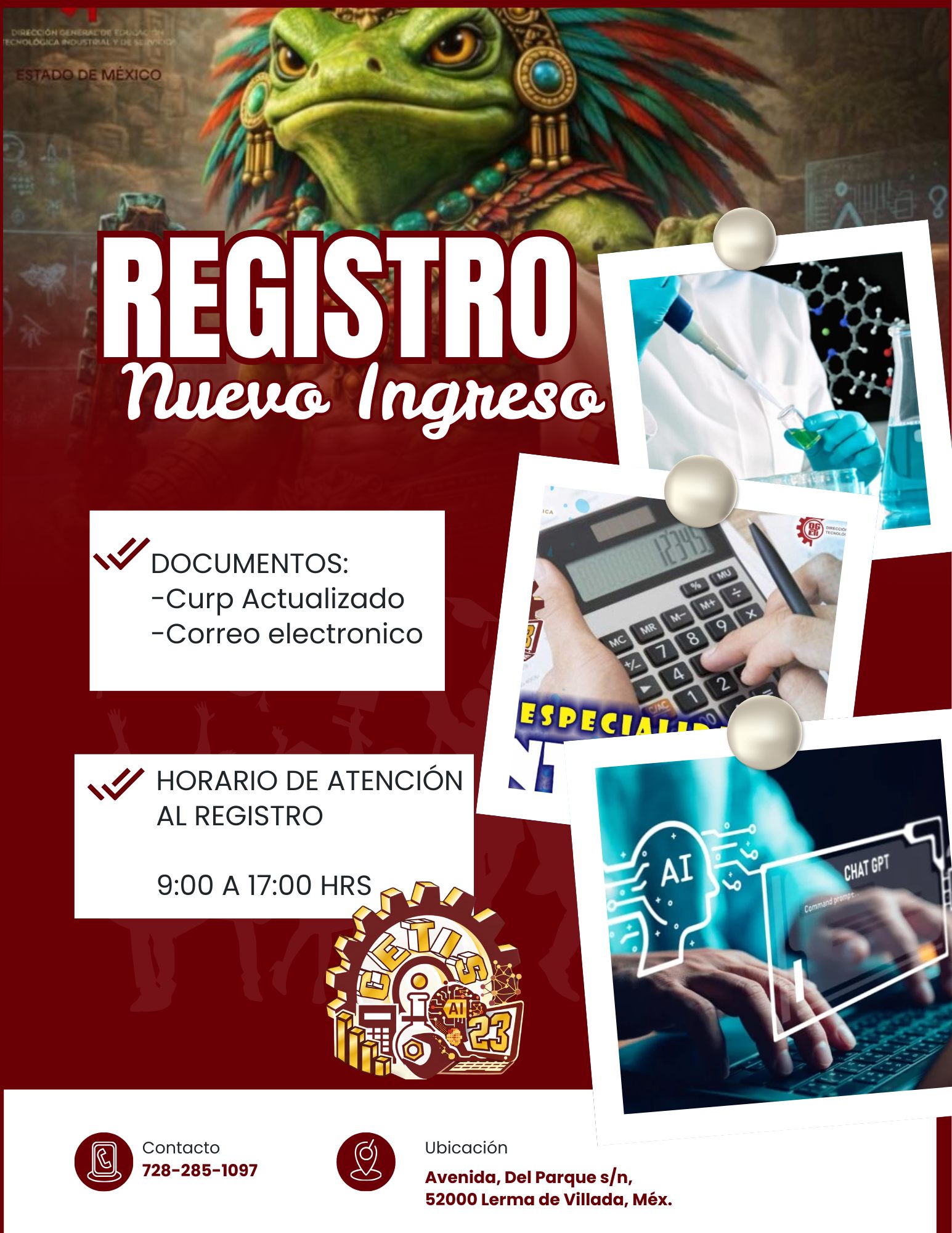 📢✨ ¡Atención aspirantes de nuevo ingreso! ✨📢